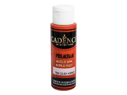 akrylova farba cadence premium cervena 70 ml