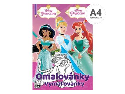 omalovanka jm a4 princezne