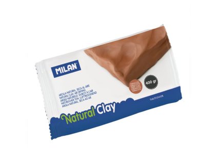 modelovacia hmota milan natural clay 400 gr terakotova farba na vzduchu tvrdnuca 00003