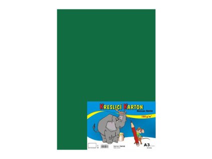 vykres skolsky a3 180g 50 listov tm zeleny