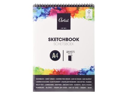 skicar a4 25 listov so spiralou 145g m2