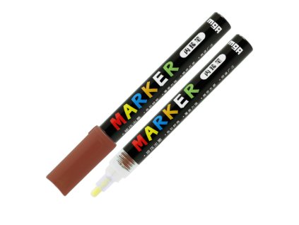 popisovac m g acrylic marker 2 mm akrylovy brown red s413 00004