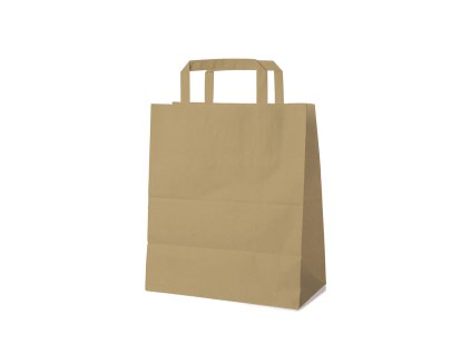 papierove tasky 22x10x28 cm hnede 50ks