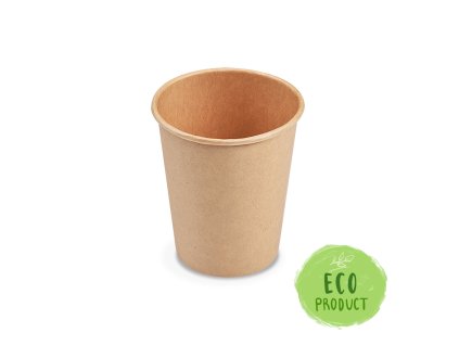 papierovy pohar kraft o80mm 280ml m 0 2l 8oz 50 ks