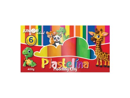 plastelina junior 6 odtienov 400g
