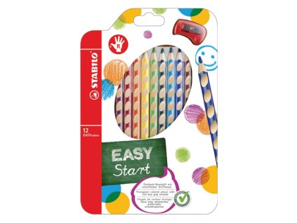 pastelky trojhranne stabilo easycolors pre pravakov 12 ks