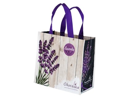 recyklovana taska ecobag levandula
