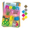 Zložka farebného papiera A4 (výkresov) ART karton 7 listov /7 farieb NEON, 250g/