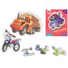 puzzle detske 18x13cm dopravne prostriedky 18dielikov 6obrazkov v krabicke