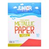 dekoracny papier a4 metallic cerveny 250 g sada 10 ks 00000