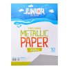 dekoracny papier a4 metallic strieborny 250 g sada 10 ks 00000