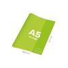 obal na zosit a5 pvc 306x217 mm neon color transparentny zeleny erka