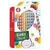 pastelky trojhranne stabilo easycolors pre pravakov 12 ks