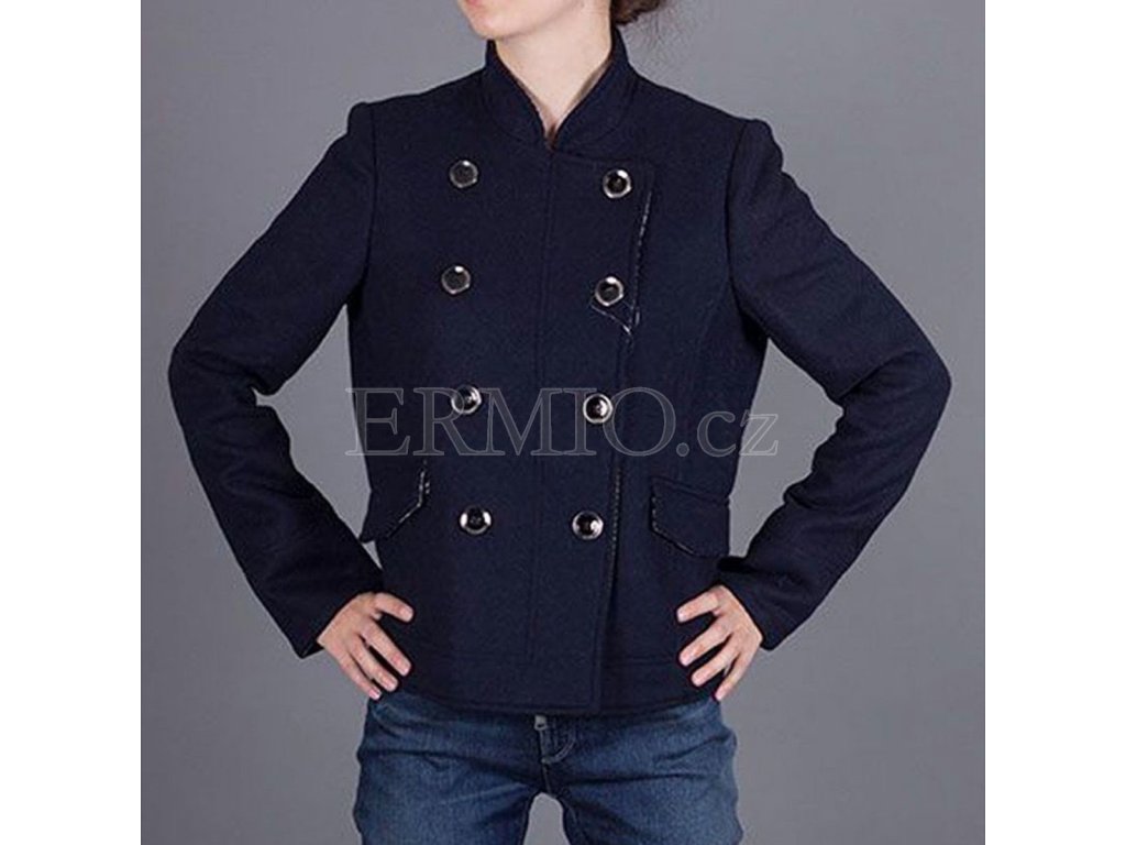 Modrý kabát Armani Jeans