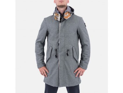 Moderní pánský šedý kabát Armani
