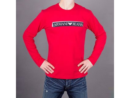 Tričko červené Armani Jeans pánské