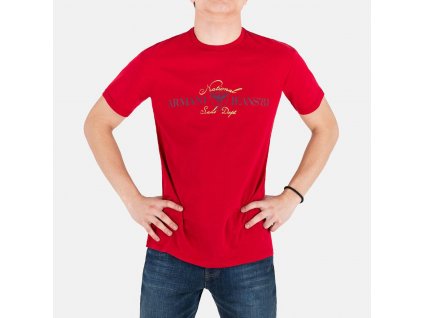 Pánské červené tričko Armani Jeans