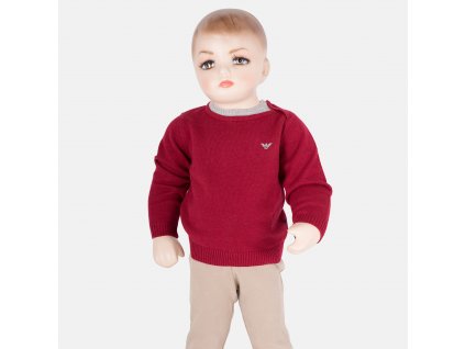 Krásný červený svetr Armani Baby