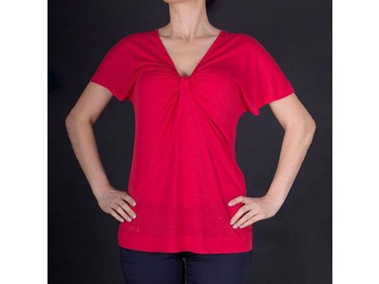 Dámské luxusní červené tričko Armani