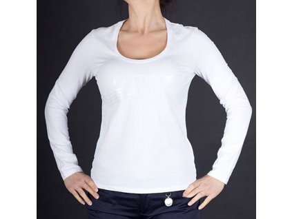 Značkové dámské tričko s dlouhým rukávem Armani