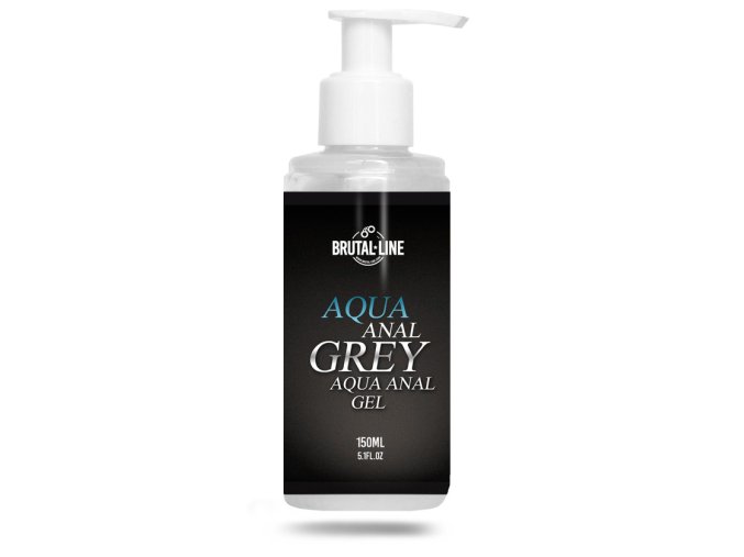 BRUTAL LINE ANÁLNÍ LUBRIKAČNÍ GEL AQUA ANAL GREY 150ML