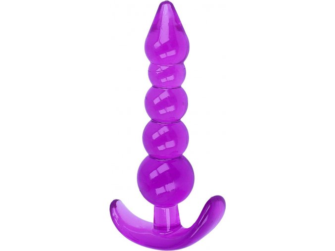 LOLO gelový anální kolík fialový - 3 cm