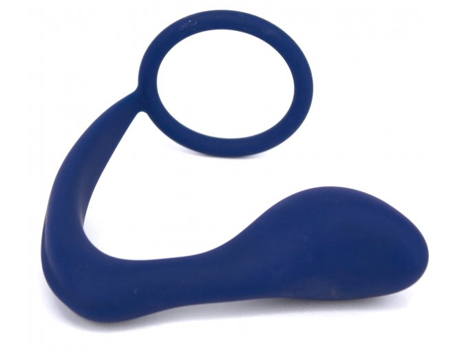 LOLO masažér prostaty s kroužkem modrý
