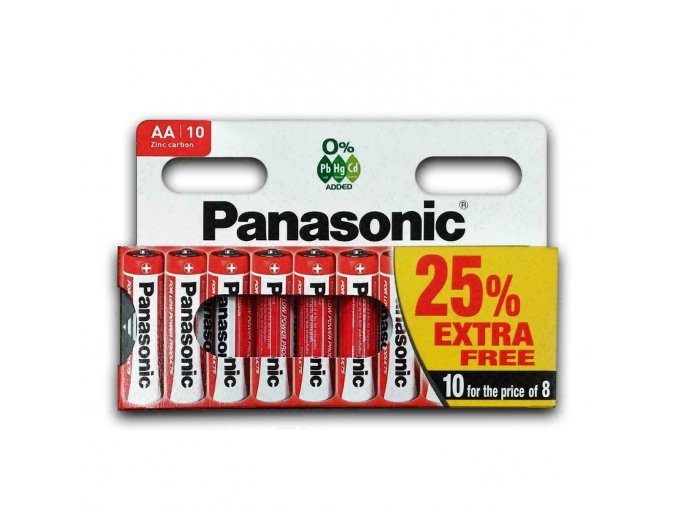 Panasonic baterie Zinc Carbon AA 10ks