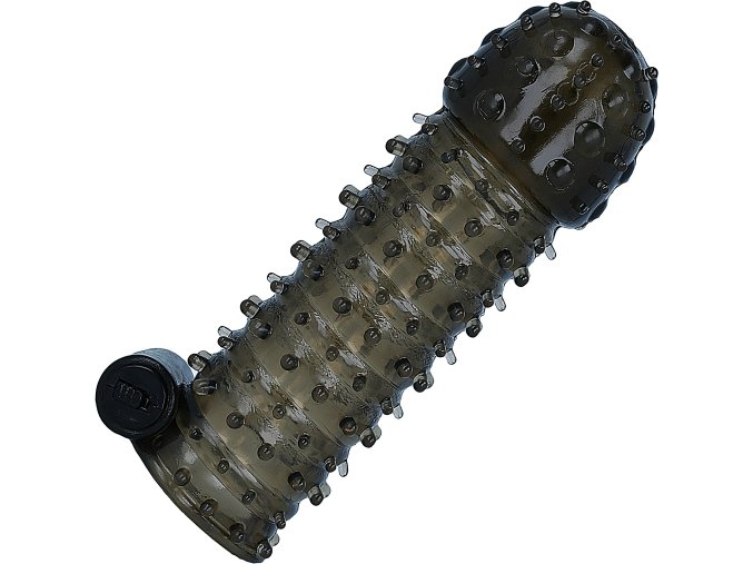 LOLO návlek na penis s vroubky a vibrátorem