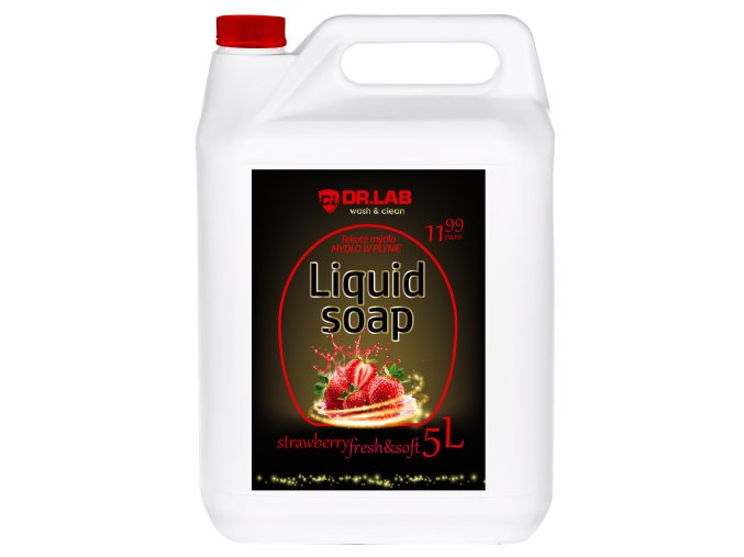 Dr.lab wash & clean liquid soap jahoda tekuté mýdlo 5l