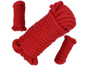 LOLO hrubé lano červené 10m
