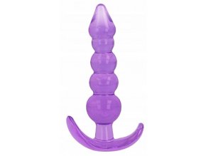 LOLO gelový anální kolík fialový - 2,8 cm