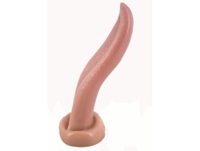FAAK anální dildo ve tvaru jazyka přírodní