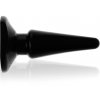 LOLO gelový úzký anální kolík černý - průměr 2 cm