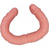 LOLO dlouhé lesbické oboustranné dildo přírodní