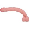 LOLO dlouhé realistické dildo s varlaty a přísavkou přírodní