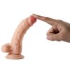 LOLO hrubé žilnaté dildo přírodní