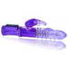 LOLO vibrátor rotační perličkový s vroubky fialový