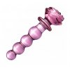 LOLO anální kolík s kuličkami skleněný růžový