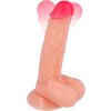 LOLO dildo s přísavkou a varlaty přírodní