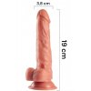 LOLO přírodní dildo - 19 cm