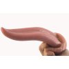 FAAK anální dildo ve tvaru jazyka přírodní