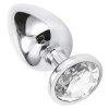 LOLO nerezový anální kolík se šperkem - 3,3 cm