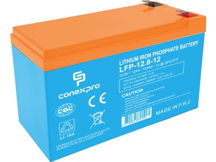 conexpro baterie lifepo4 12 8v 12ah smart bms ie408066