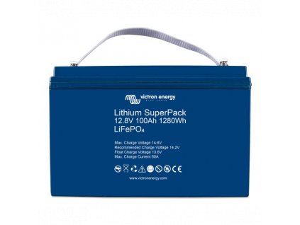 8098 O 6414 o victron energy lithium superpack 12 8v 100ah 1280wh front kopie