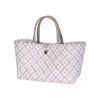 mini motif bag handbag with white pattern size s with short pu handles