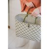 motif bag shopper with white pattern size l with short pu handles (2)