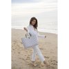 motif bag shopper with white pattern size l with short pu handles (5)