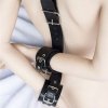 easy back cuffs collar restraint (black) 12