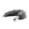 long fox tail anal plug (gray) 11